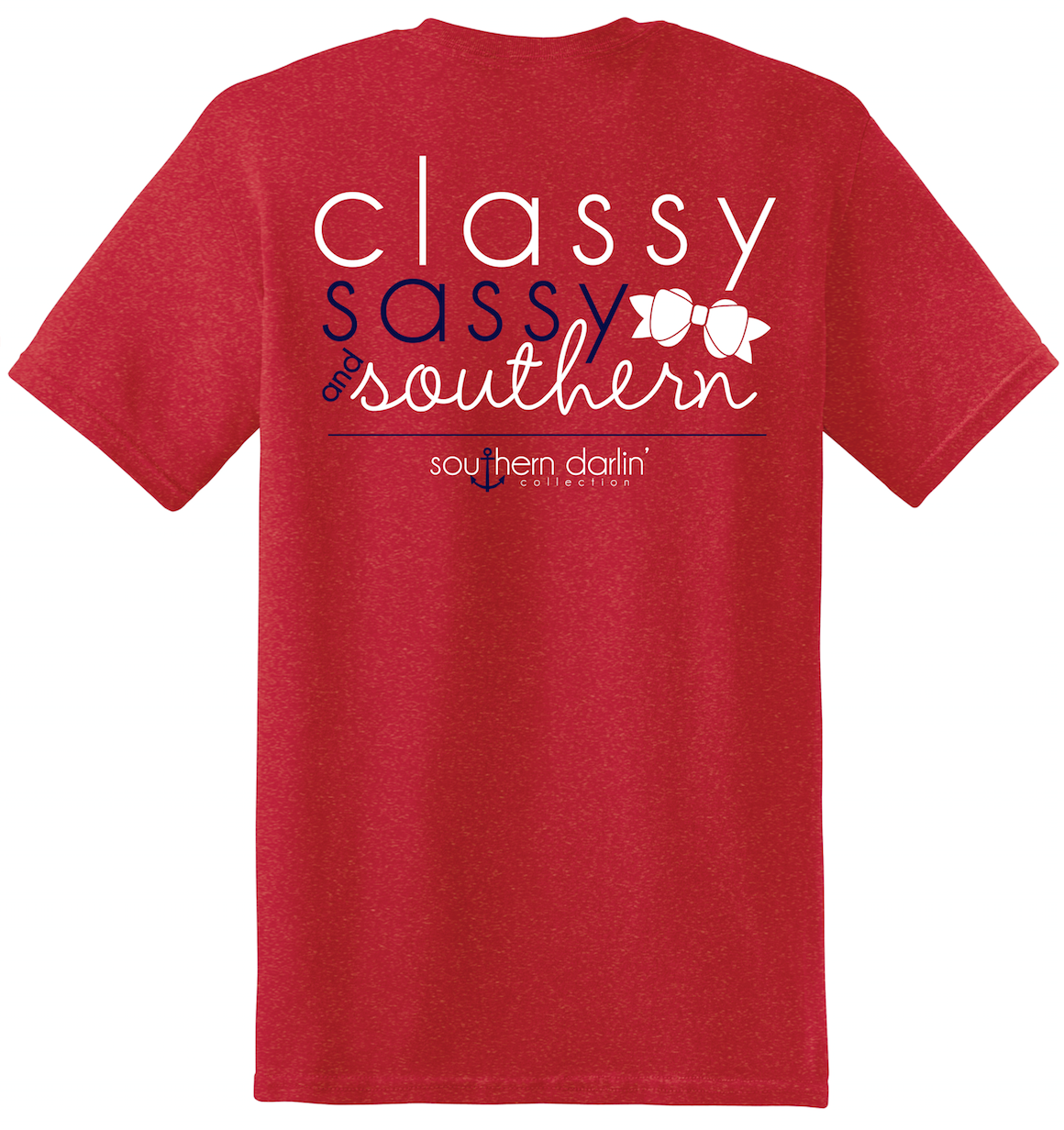 SALE Southern Darlin Classy Sassy Bow Anchor Bright - Adult & Kids T-Shirts, Sweatshirts & Hoodies apparel design preview 2