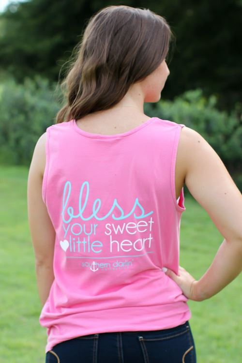 SALE Southern Darlin Bless Your Sweet Little Heart - Adult & Kids T-Shirts, Sweatshirts & Hoodies apparel design preview 1