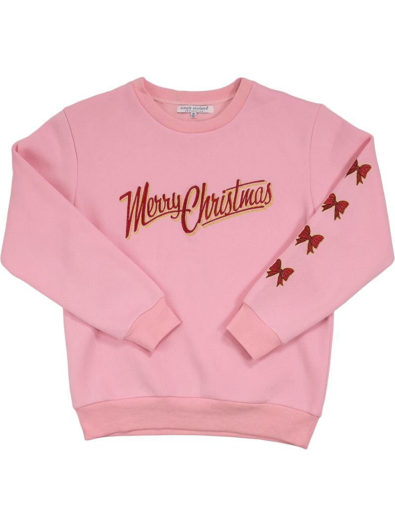 Simply Southern Merry Christmas Embroidered Crew - Adult & Kids T-Shirts, Sweatshirts & Hoodies apparel design preview 2