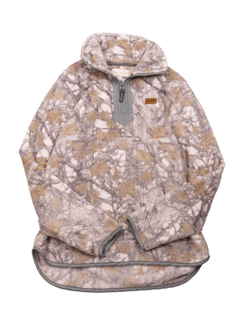 Simply Southern Quarter Zip Camo White Sweater Jacket - Adult & Kids T-Shirts, Sweatshirts & Hoodies apparel design preview 2