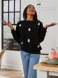 Simply Southern Ghost Fall Embroidered Crew - Adult & Kids T-Shirts, Sweatshirts & Hoodies apparel design preview 1