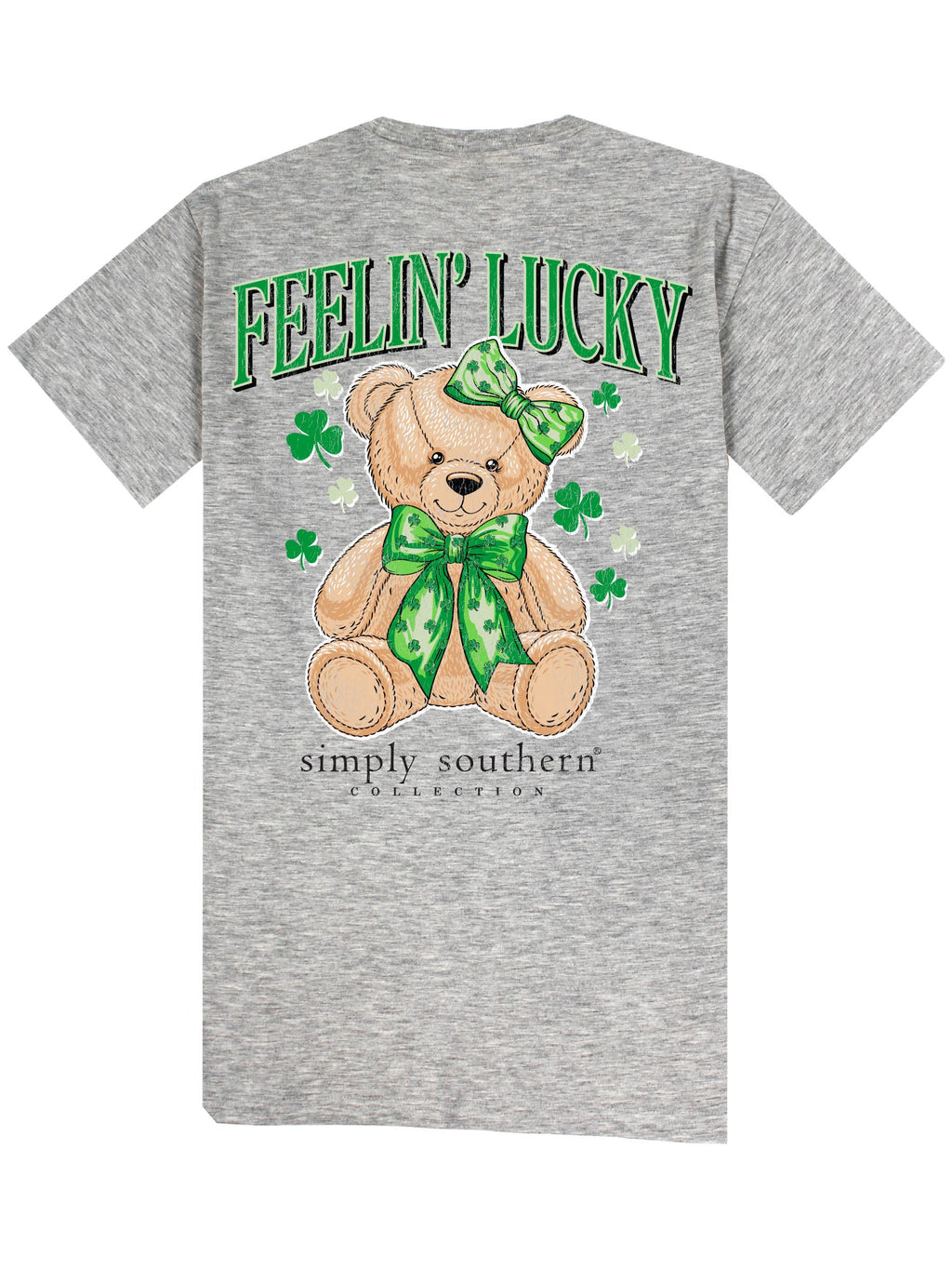 Simply Southern Lucky Teddy Irish - Adult & Kids T-Shirts, Sweatshirts & Hoodies apparel design preview 2