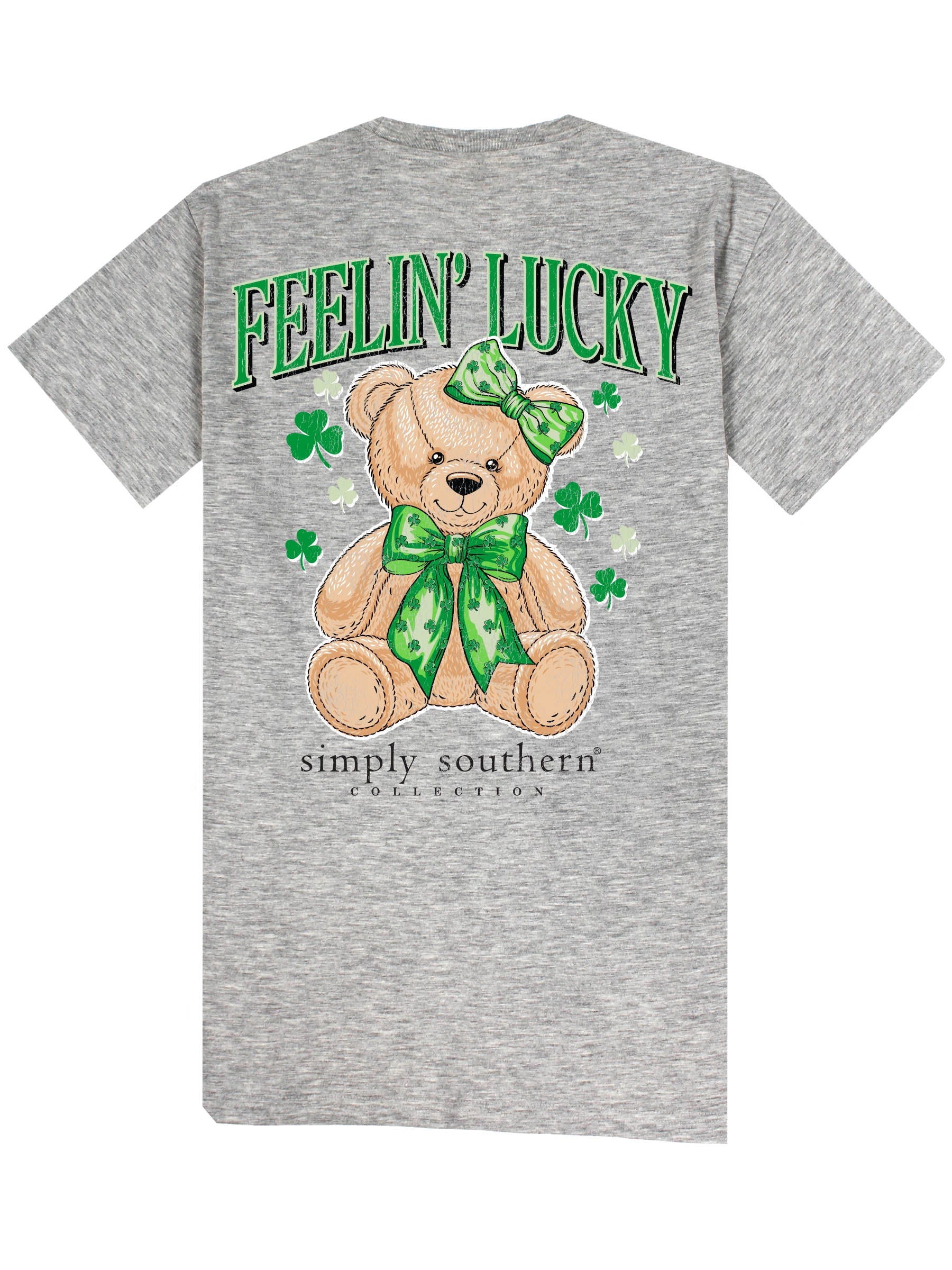 Simply Southern Lucky Teddy Irish - Adult & Kids T-Shirts, Sweatshirts & Hoodies apparel design preview 2
