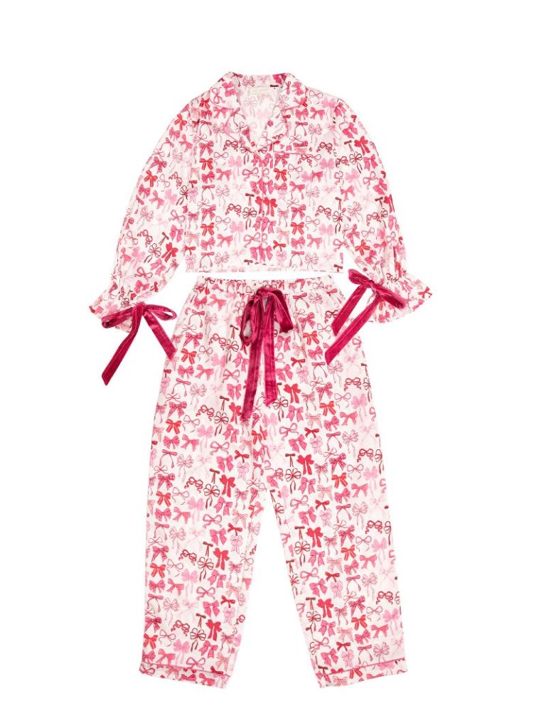 Simply Southern Bows PJ Pants Set - Adult & Kids T-Shirts, Sweatshirts & Hoodies apparel design preview 2