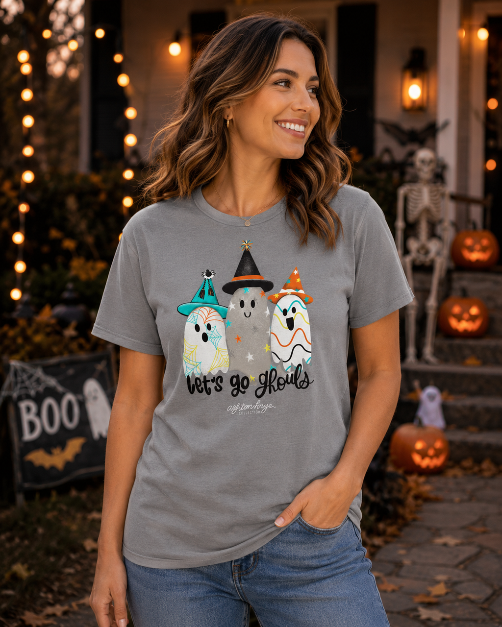 Southernology Ashton Brye Let's Go Ghouls Comfort - Adult & Kids T-Shirts, Sweatshirts & Hoodies apparel design preview 1