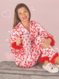 Simply Southern Cozy Feather Hearts Button PJ Pants - Adult & Kids T-Shirts, Sweatshirts & Hoodies apparel design preview 1