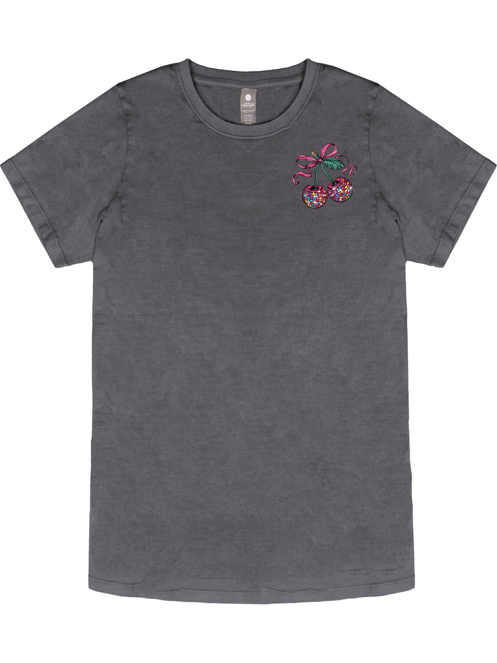 Simply Southern Disco Cherry Washed Coal - Adult & Kids T-Shirts, Sweatshirts & Hoodies apparel design preview 2