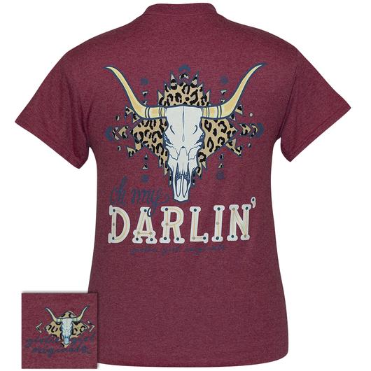 Girlie Girl Originals Preppy Darlin Skull Leopard - Adult & Kids T-Shirts, Sweatshirts & Hoodies apparel design preview 2