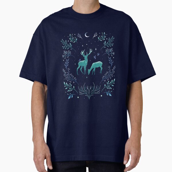 Deers in the Moonlight Frosted Mint - Adult & Kids T-Shirts, Sweatshirts & Hoodies apparel design preview 1