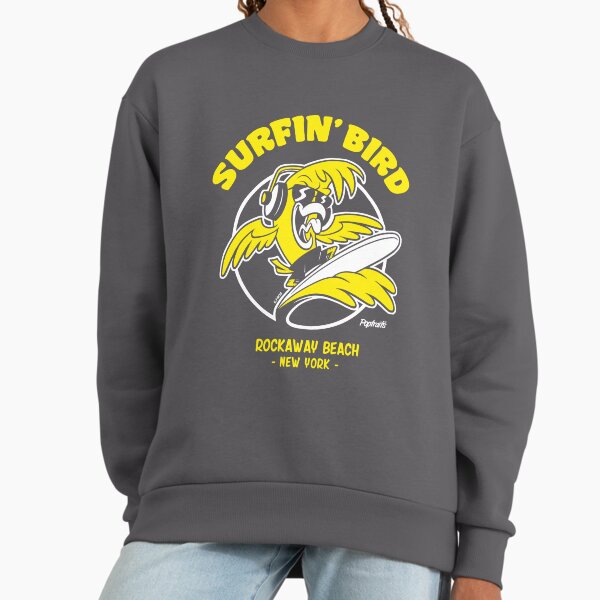 SURFIN' BIRD "Rockaway Beach" - Adult & Kids T-Shirts, Sweatshirts & Hoodies apparel design preview 1