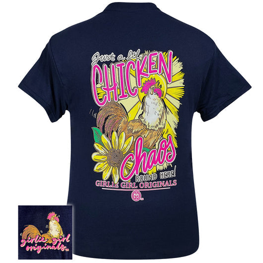 Girlie Girl Originals A Lil Chicken Chaos Round Here - Adult & Kids T-Shirts, Sweatshirts & Hoodies apparel design preview 1