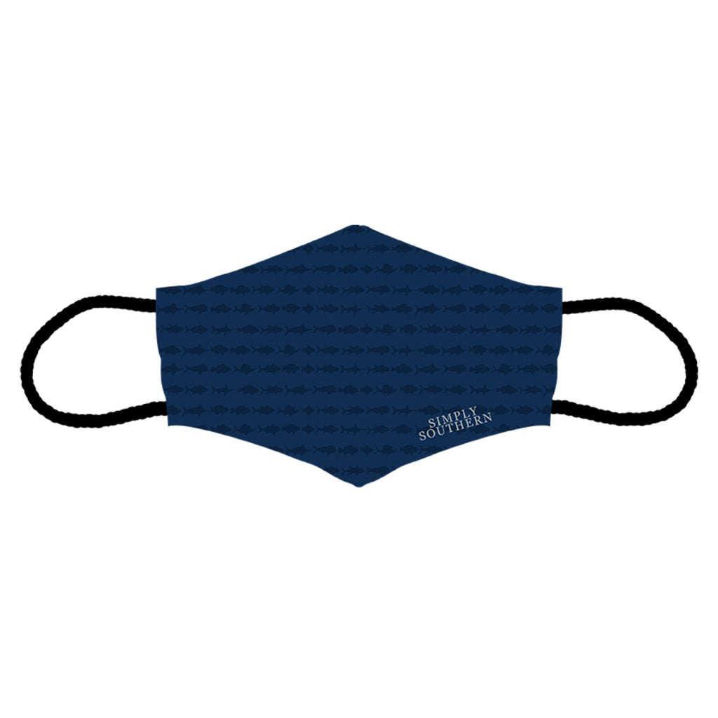 Simply Southern Navy Unisex Protective Mask - Adult & Kids T-Shirts, Sweatshirts & Hoodies apparel design preview 1