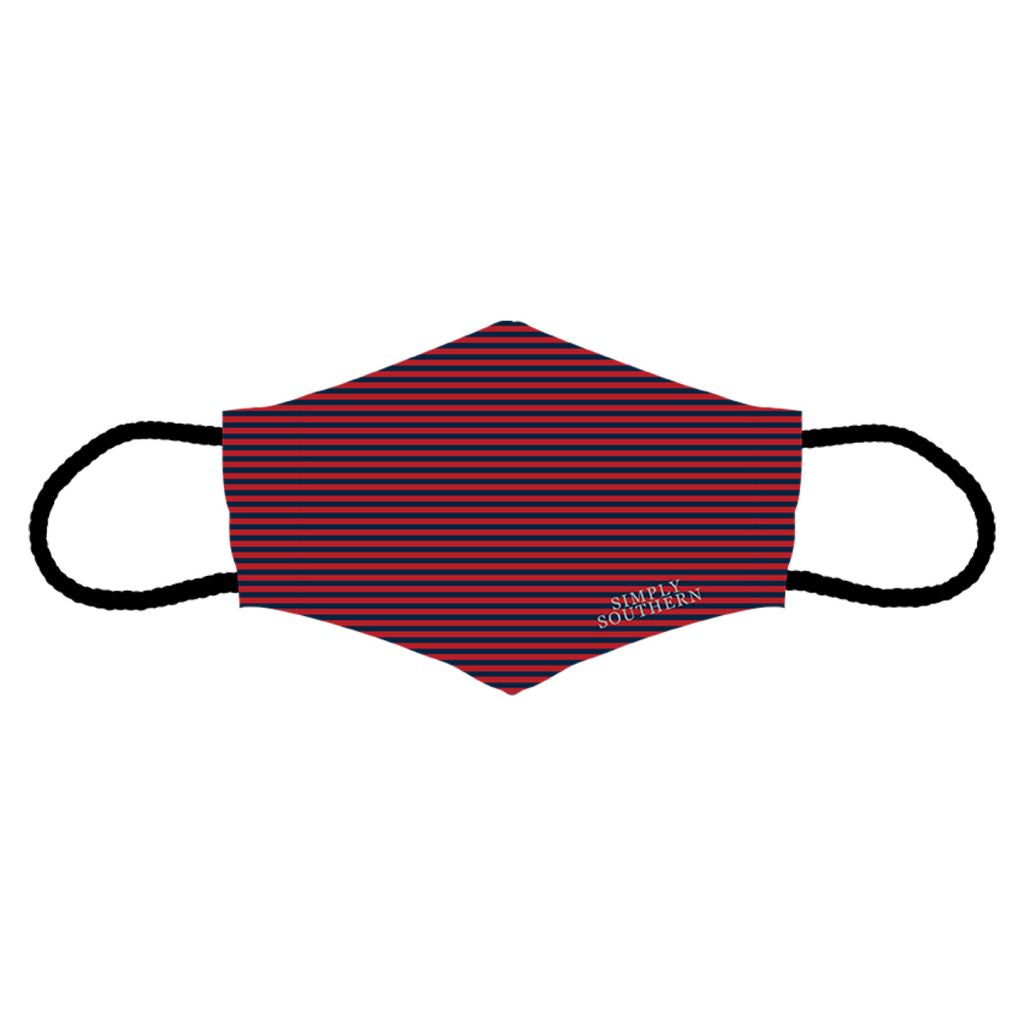 Simply Southern Stripe Red Unisex Protective Mask - Adult & Kids T-Shirts, Sweatshirts & Hoodies apparel design preview 1