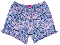 Simply Southern Preppy Leaf Ruffle Lounge Shorts - Adult & Kids T-Shirts, Sweatshirts & Hoodies apparel design preview 1