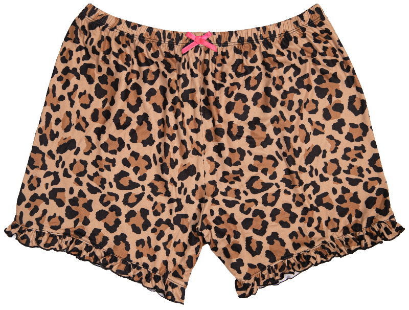 Simply Southern Preppy Leopard Ruffle Lounge Shorts - Adult & Kids T-Shirts, Sweatshirts & Hoodies apparel design preview 1