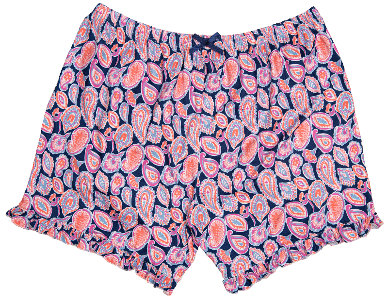 Simply Southern Preppy Paisley Ruffle Lounge Shorts - Adult & Kids T-Shirts, Sweatshirts & Hoodies apparel design preview 1