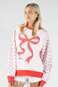 Simply Southern XOXO Love Ribbon Crew - Adult & Kids T-Shirts, Sweatshirts & Hoodies apparel design preview 1