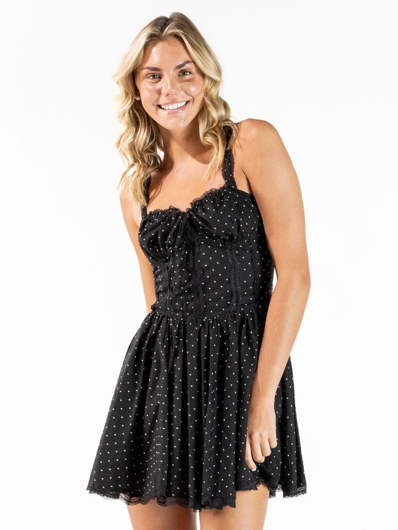 Simply Southern 0126 Black Dots Dress - Adult & Kids T-Shirts, Sweatshirts & Hoodies apparel design preview 2