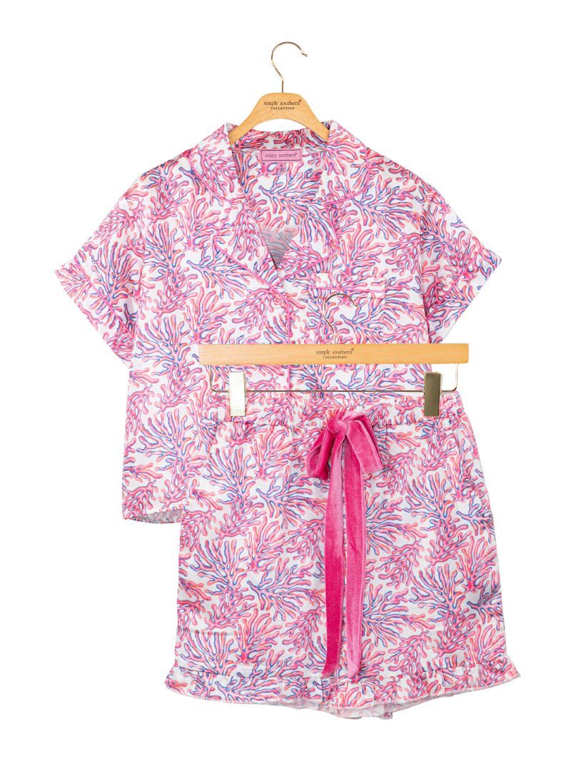 Simply Southern 0126 Soft Silk Shorts Pj Set - Adult & Kids T-Shirts, Sweatshirts & Hoodies apparel design preview 2