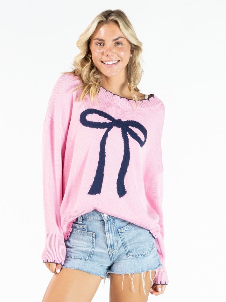 Simply Southern Sweet Bow Sweater - Adult & Kids T-Shirts, Sweatshirts & Hoodies apparel design preview 1