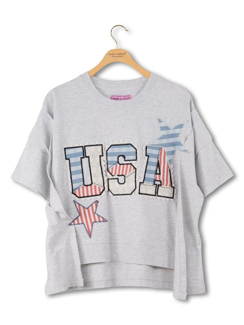 Simply Southern USA Patch Applique - Adult & Kids T-Shirts, Sweatshirts & Hoodies apparel design preview 2