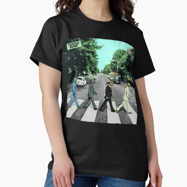 Ninja Turtles Abbey Road Parody Turtle Crossing - Adult & Kids T-Shirts, Sweatshirts & Hoodies apparel design preview 1