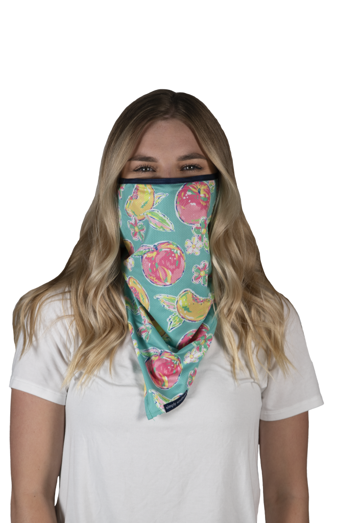Simply Southern Preppy Peachy Protective Mask Cover - Adult & Kids T-Shirts, Sweatshirts & Hoodies apparel design preview 1