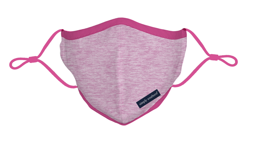 Simply Southern Preppy Heather Pink Protective Mask - Adult & Kids T-Shirts, Sweatshirts & Hoodies apparel design preview 1