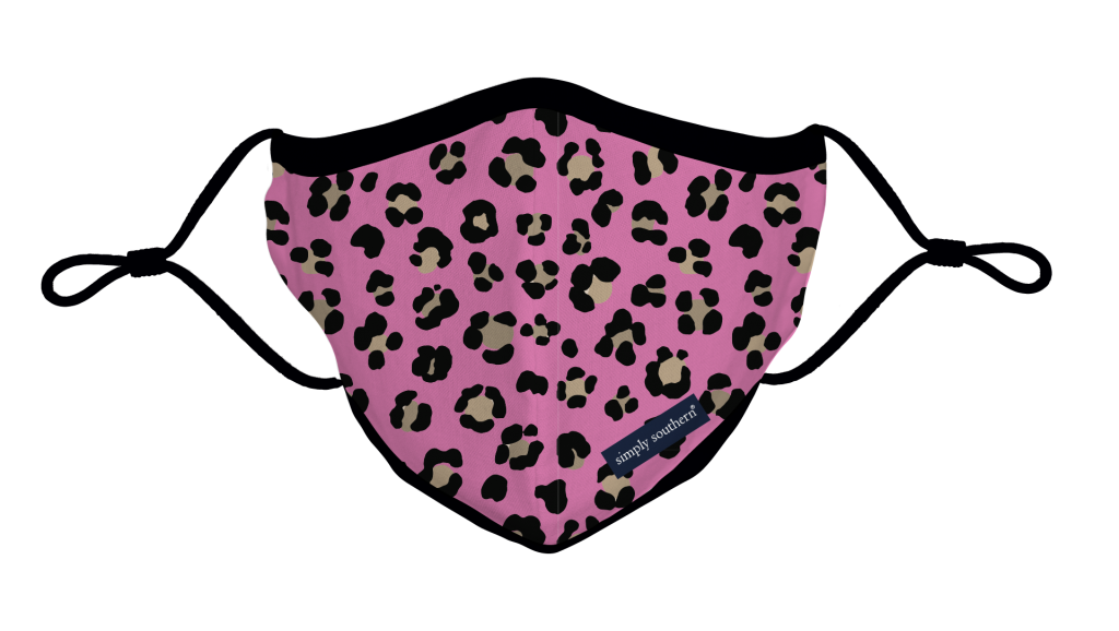 Simply Southern Preppy Pink Leopard Protective Mask - Adult & Kids T-Shirts, Sweatshirts & Hoodies apparel design preview 1