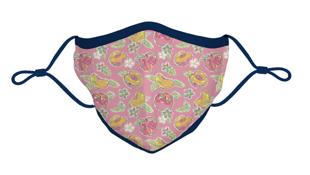 Simply Southern Preppy Peachy Pink Protective Mask - Adult & Kids T-Shirts, Sweatshirts & Hoodies apparel design preview 1