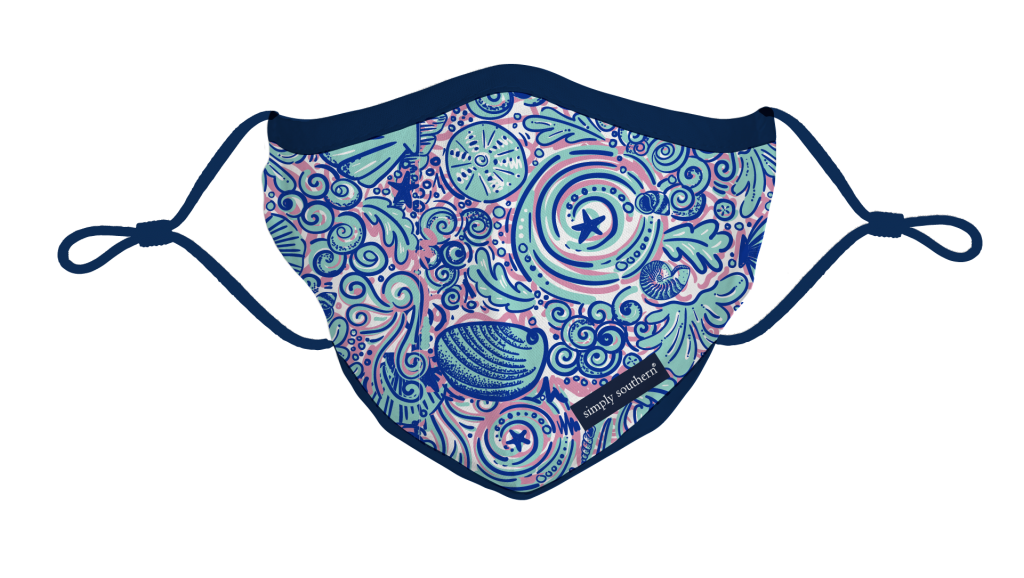 Simply Southern Preppy Swirly Protective Mask - Adult & Kids T-Shirts, Sweatshirts & Hoodies apparel design preview 1