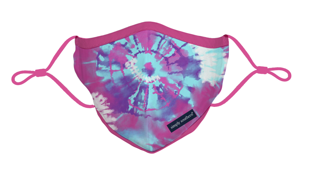 Simply Southern Preppy Tie Dye Protective Mask - Adult & Kids T-Shirts, Sweatshirts & Hoodies apparel design preview 1
