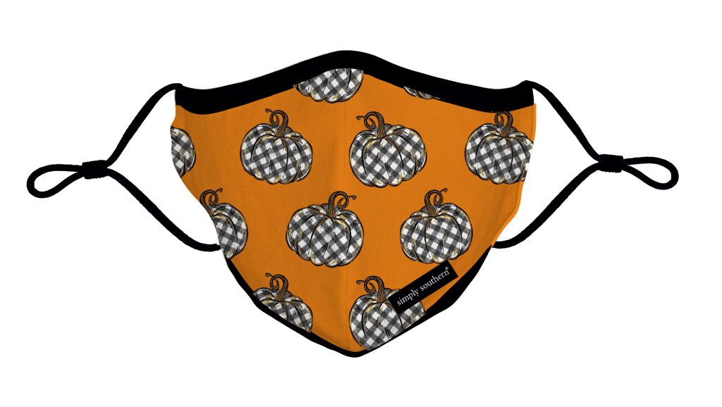 Simply Southern Preppy Pumpkin Fall Protective Mask - Adult & Kids T-Shirts, Sweatshirts & Hoodies apparel design preview 1