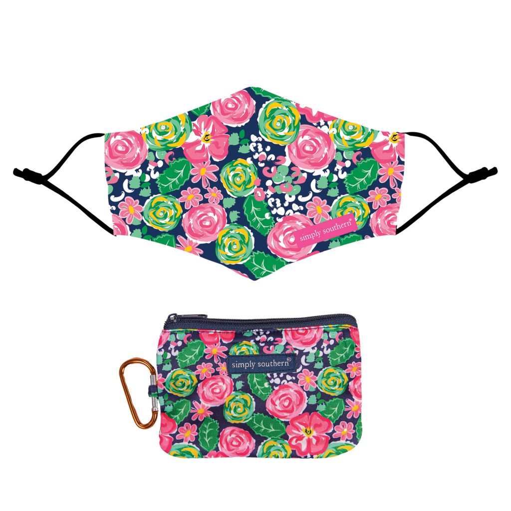 Simply Southern Bloom Protective Mask With Pouch - Adult & Kids T-Shirts, Sweatshirts & Hoodies apparel design preview 1