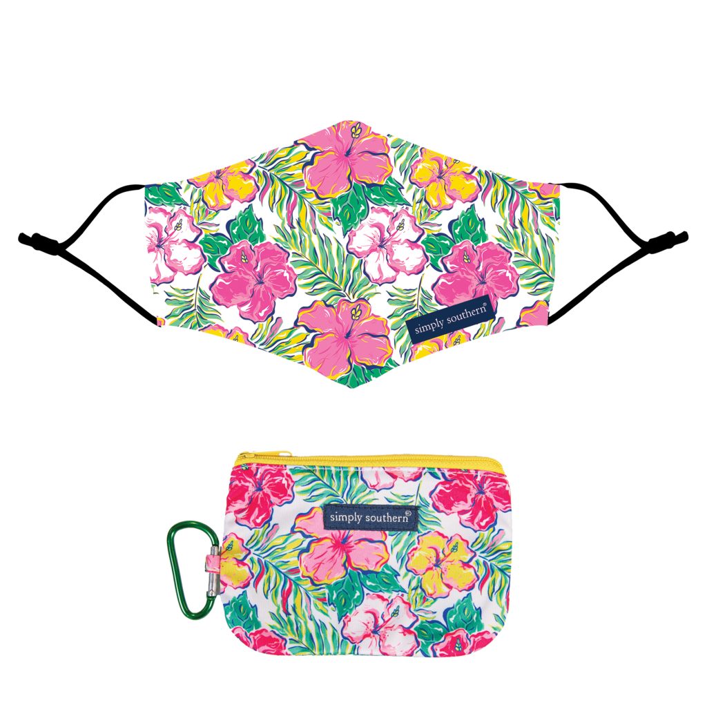 Simply Southern Hibi Protective Mask With Pouch - Adult & Kids T-Shirts, Sweatshirts & Hoodies apparel design preview 1