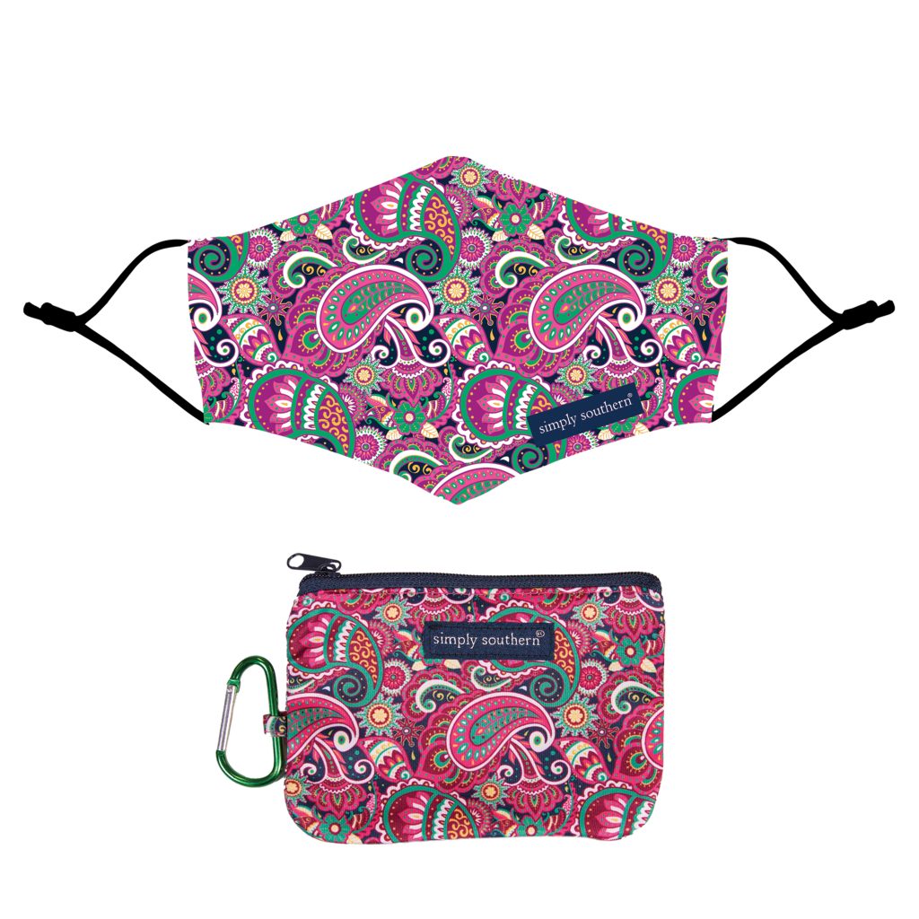 Simply Southern Paisley Purple Protective Mask With - Adult & Kids T-Shirts, Sweatshirts & Hoodies apparel design preview 1