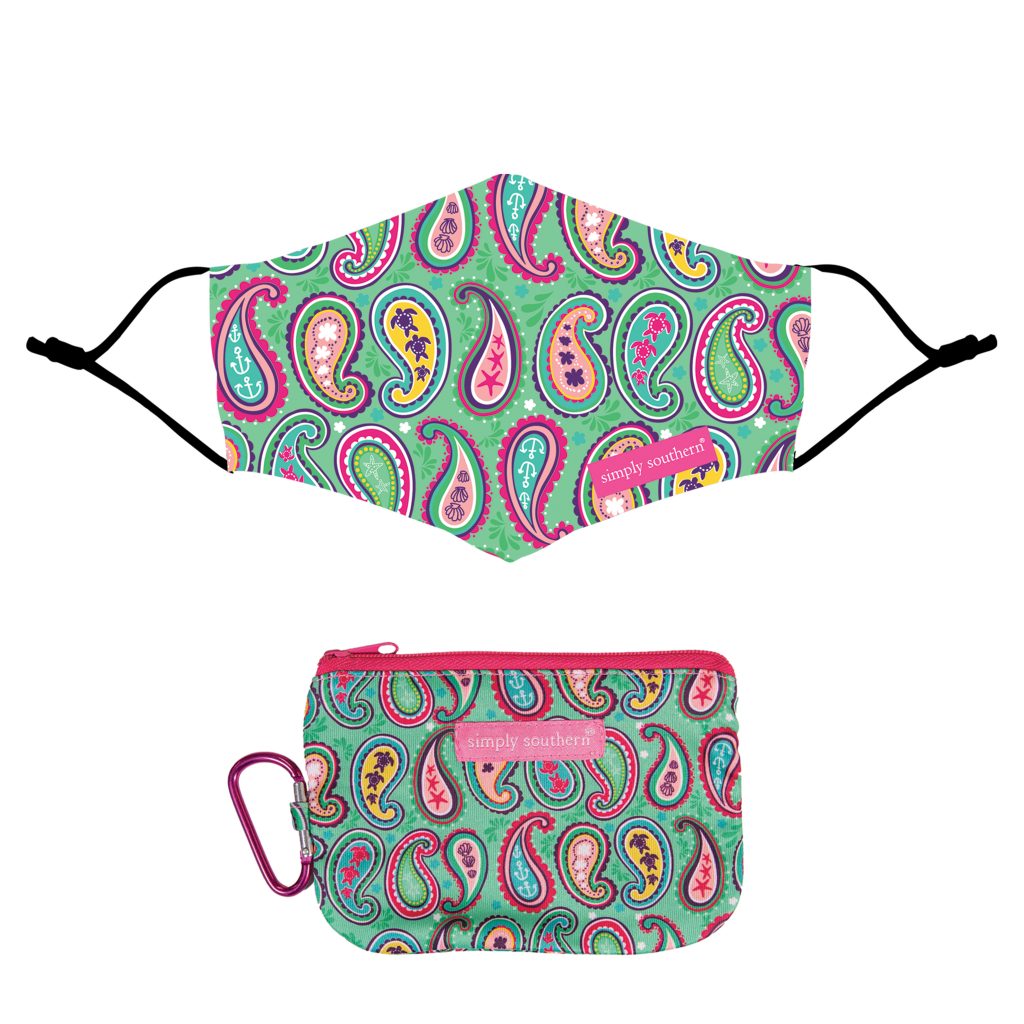 Simply Southern Paisley Turquoise Protective Mask - Adult & Kids T-Shirts, Sweatshirts & Hoodies apparel design preview 1