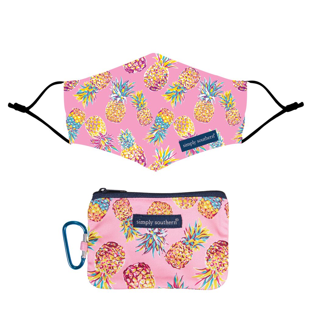 Simply Southern Pineapple Protective Mask With Pouch - Adult & Kids T-Shirts, Sweatshirts & Hoodies apparel design preview 1