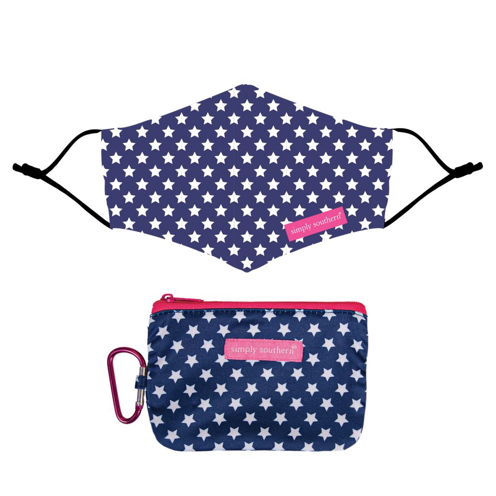 Simply Southern Stars Protective Mask With Pouch - Adult & Kids T-Shirts, Sweatshirts & Hoodies apparel design preview 1