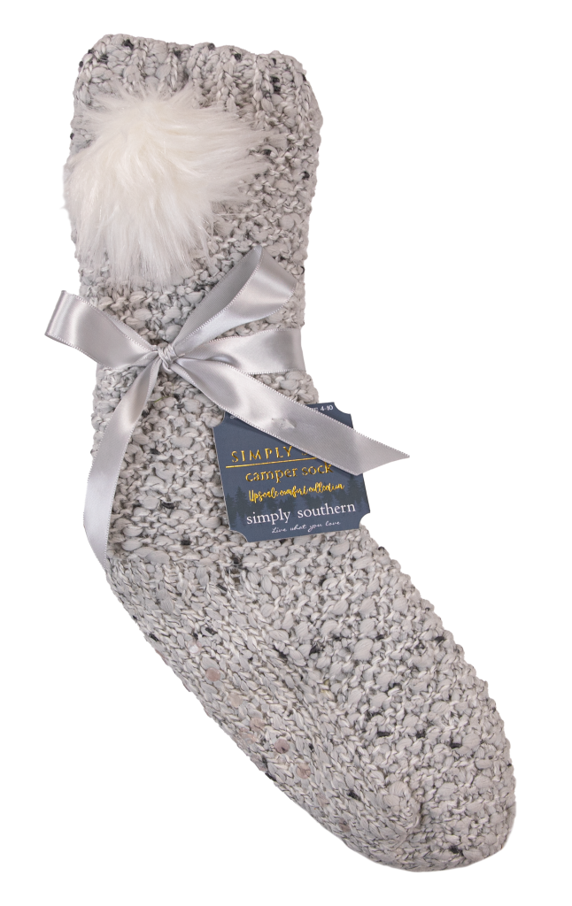 Simply Southern Preppy Super Soft Pom Camper Socks - Adult & Kids T-Shirts, Sweatshirts & Hoodies apparel design preview 2