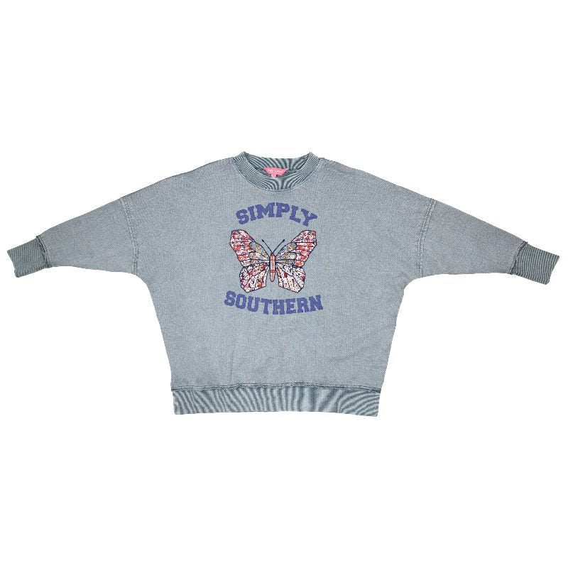 Simply Southern Distressed Butterfly Jersey - Adult & Kids T-Shirts, Sweatshirts & Hoodies apparel design preview 2