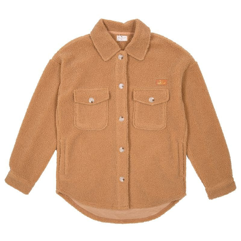 Simply Southern Cream Soft Fuzzy Shacket Jacket - Adult & Kids T-Shirts, Sweatshirts & Hoodies apparel design preview 2
