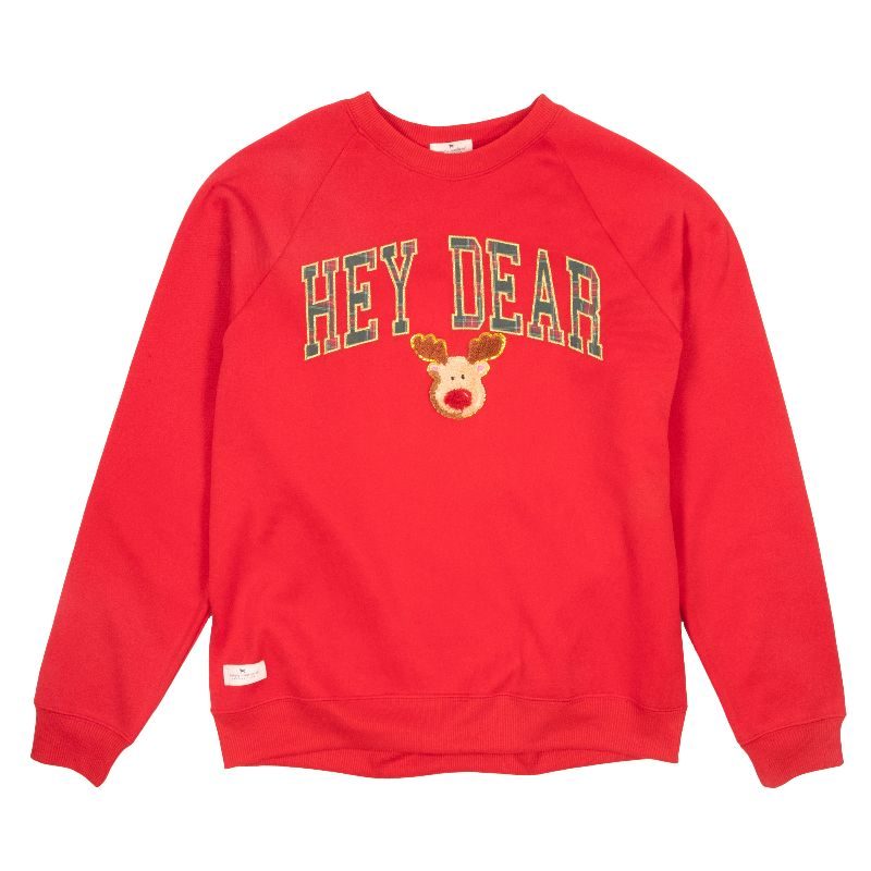 Simply Southern Hey Deer Holiday Sparkle Crew - Adult & Kids T-Shirts, Sweatshirts & Hoodies apparel design preview 1