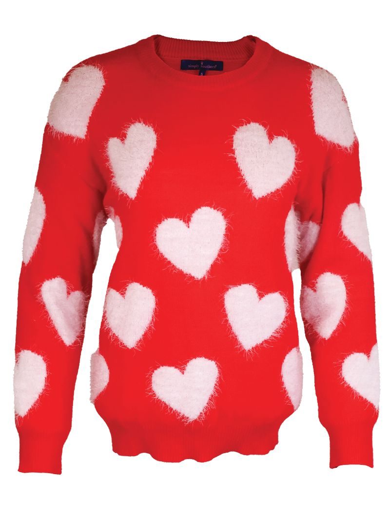 Simply Southern Hearts Soft Fuzzy - Adult & Kids T-Shirts, Sweatshirts & Hoodies apparel design preview 2