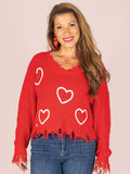 Simply Southern Hearts Distressed V-Neck - Adult & Kids T-Shirts, Sweatshirts & Hoodies apparel design preview 1