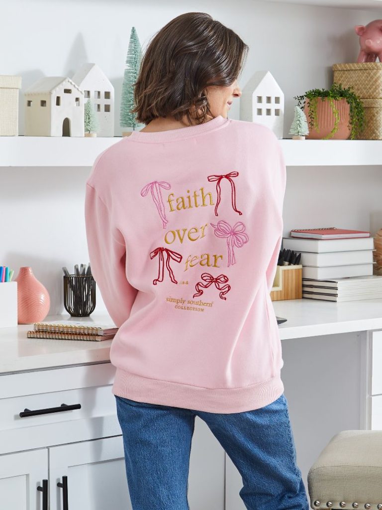 Simply Southern Faith Embroidered Crew - Adult & Kids T-Shirts, Sweatshirts & Hoodies apparel design preview 1