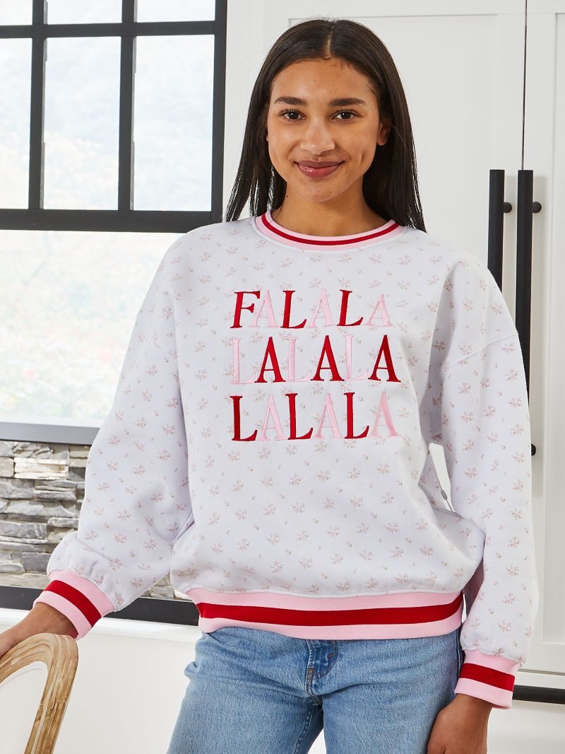 Simply Southern FALA Holiday Crew - Adult & Kids T-Shirts, Sweatshirts & Hoodies apparel design preview 2