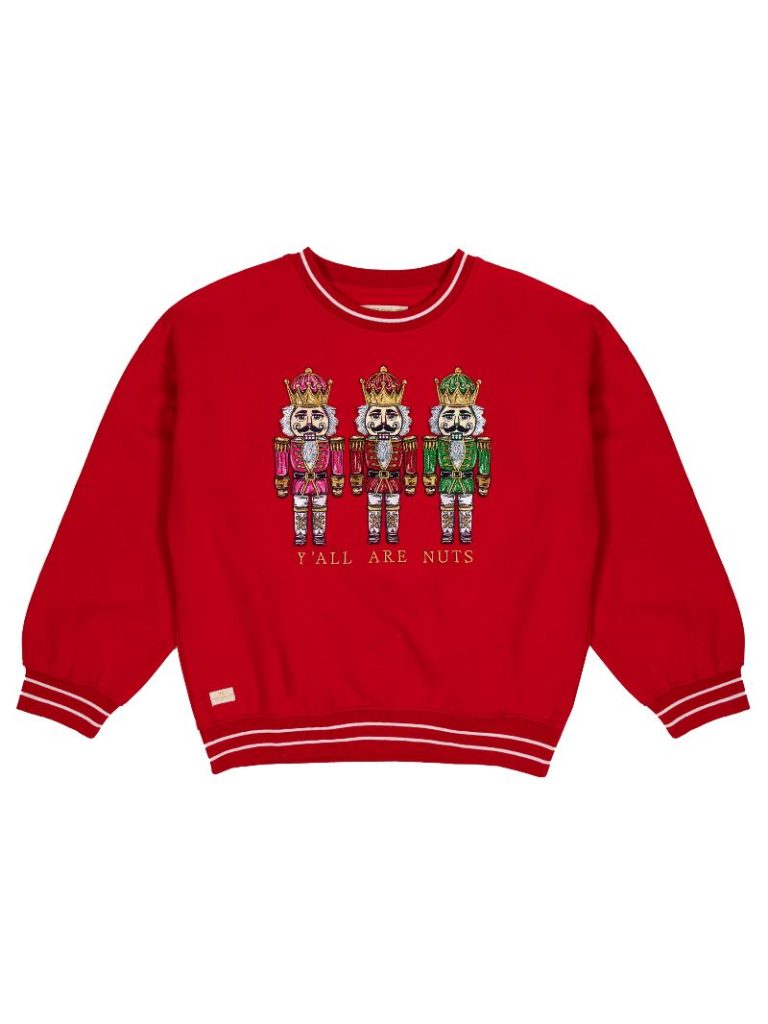 Simply Southern Nuts Holiday Crew - Adult & Kids T-Shirts, Sweatshirts & Hoodies apparel design preview 2