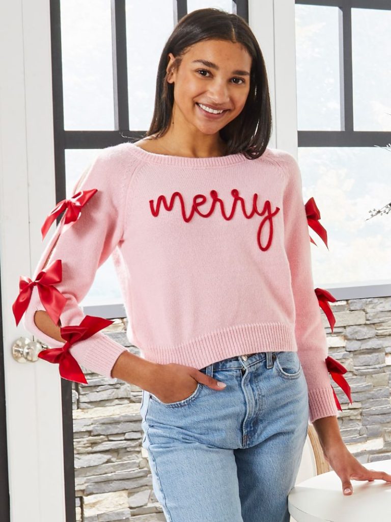 Simply Southern Merry Holiday Eyva Sweater - Adult & Kids T-Shirts, Sweatshirts & Hoodies apparel design preview 1