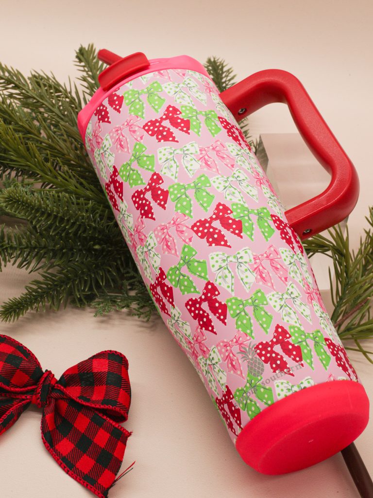 Simply Southern Holiday Patterns Tumbler 40 oz Cup - Adult & Kids T-Shirts, Sweatshirts & Hoodies apparel design preview 2